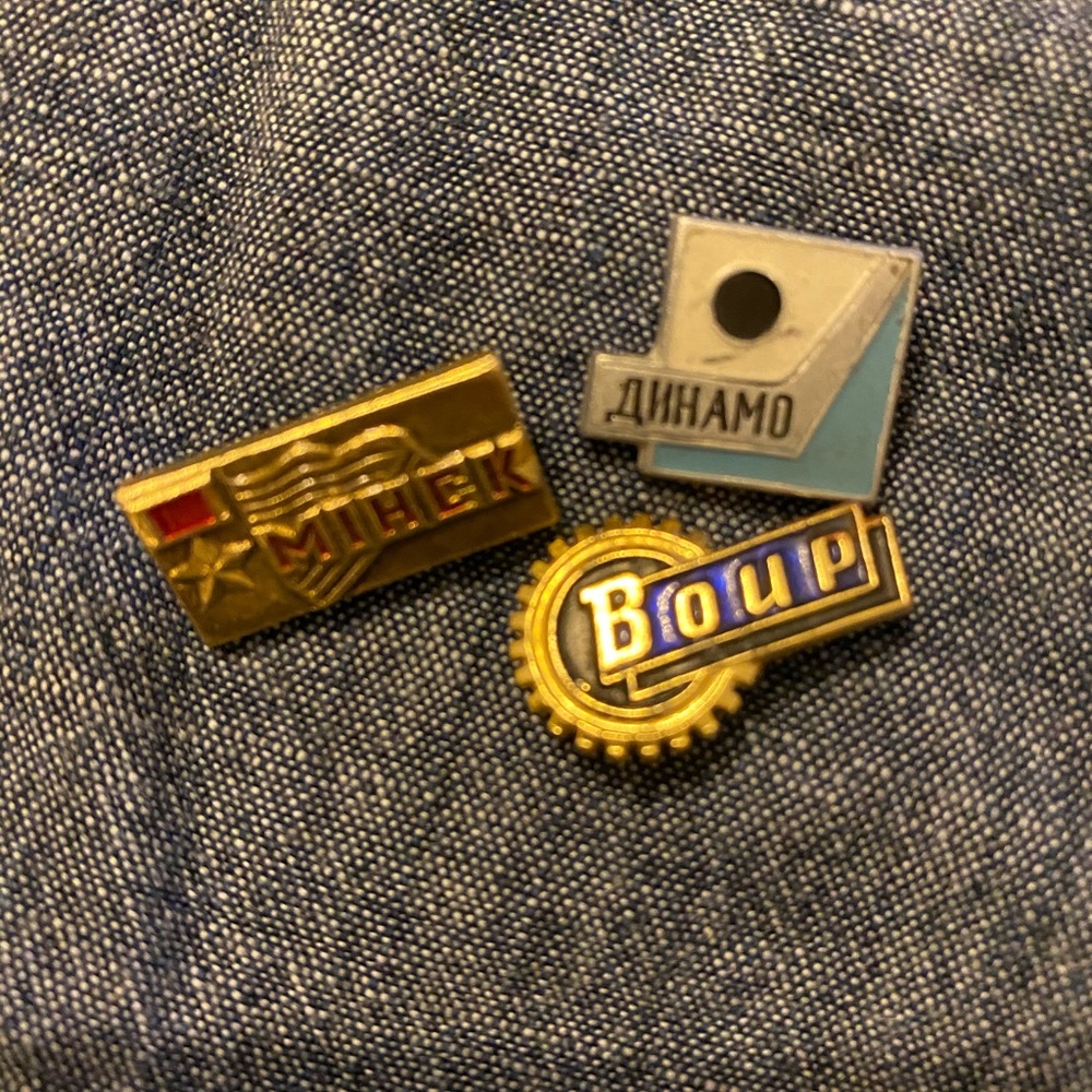3/$12 vintage soviet pin lot
